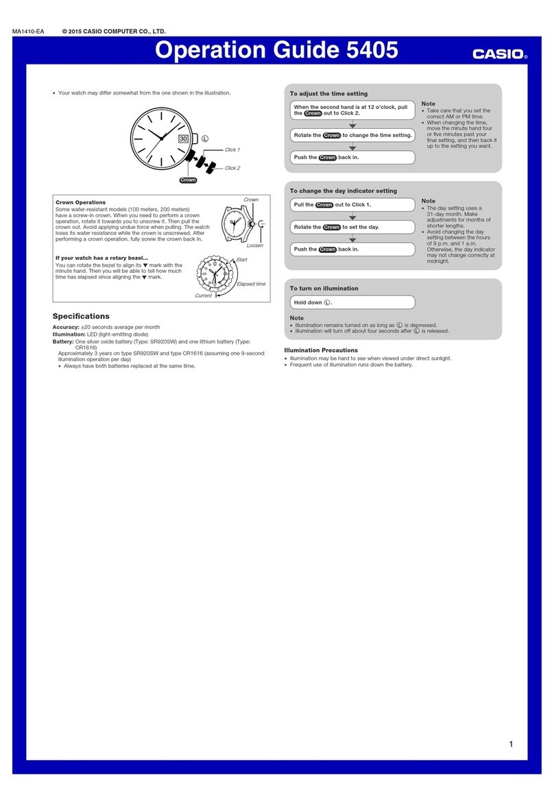 Casio 5405 User manual Casio 5405 User manual