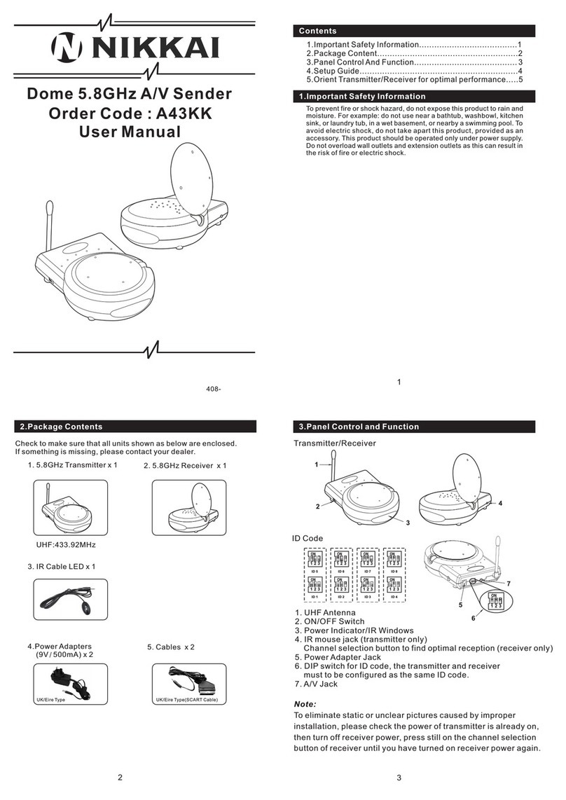 Nikkai A43KK user manual