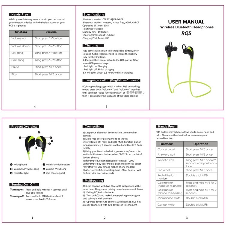 XOOFER RQ5 user manual