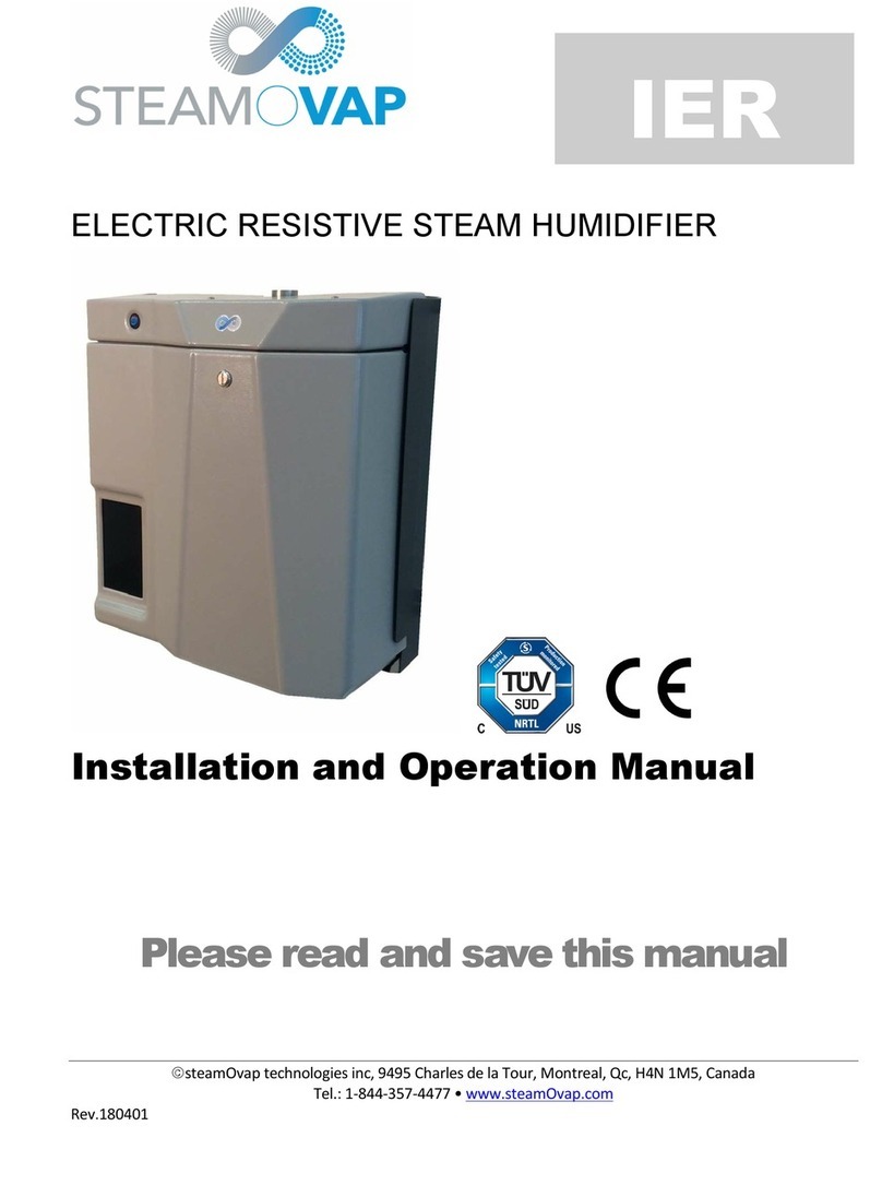 SteamOvap IER-04 Series Installation and operation manual