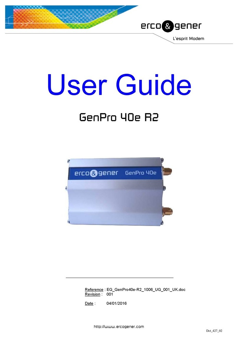 Erco&Gener GENPRO 40E R2 User manual