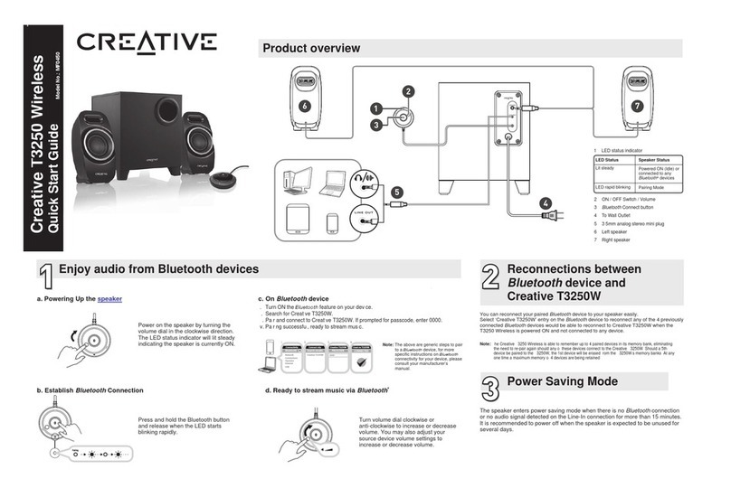 Creative T3250 User manual
