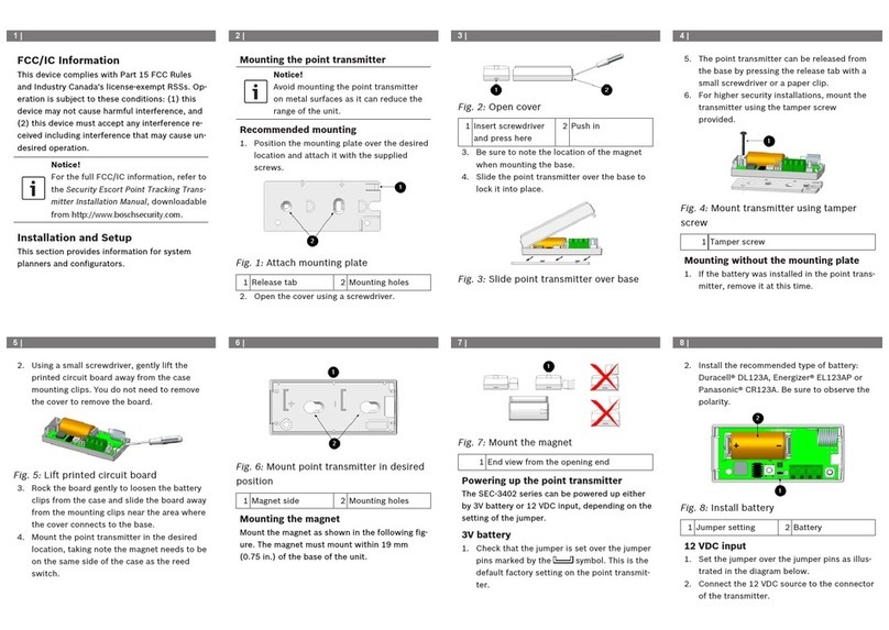 Bosch SEC-3402 Series User manual