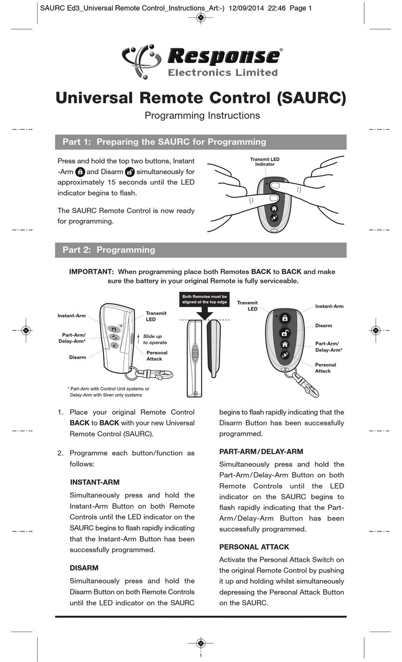 Response SAURC Programming instructions