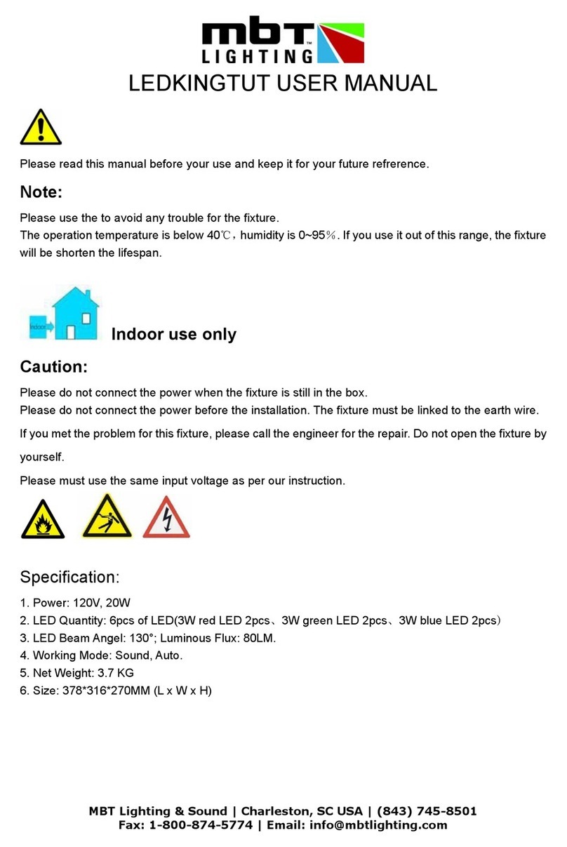 mbt Lighting LEDKINGTUT SRL-4147-RGB user manual