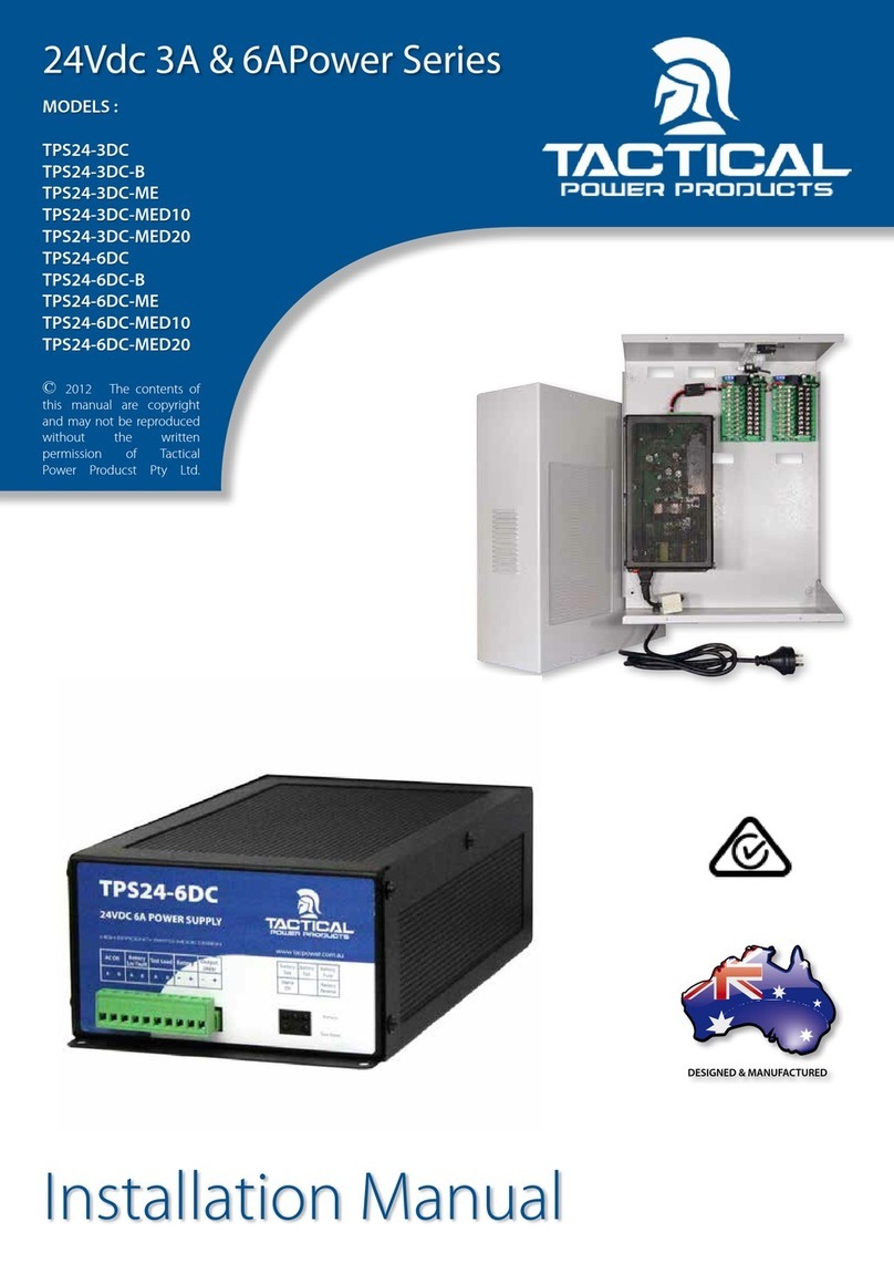 Tactical TPS24-3DC installation manual