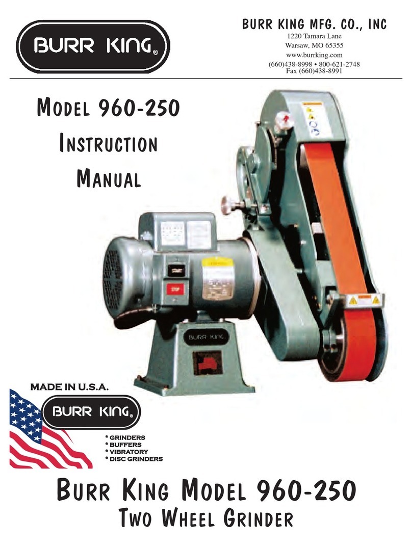 BURR KING 960-250 instruction manual BURR KING 960-250 instruction manual
