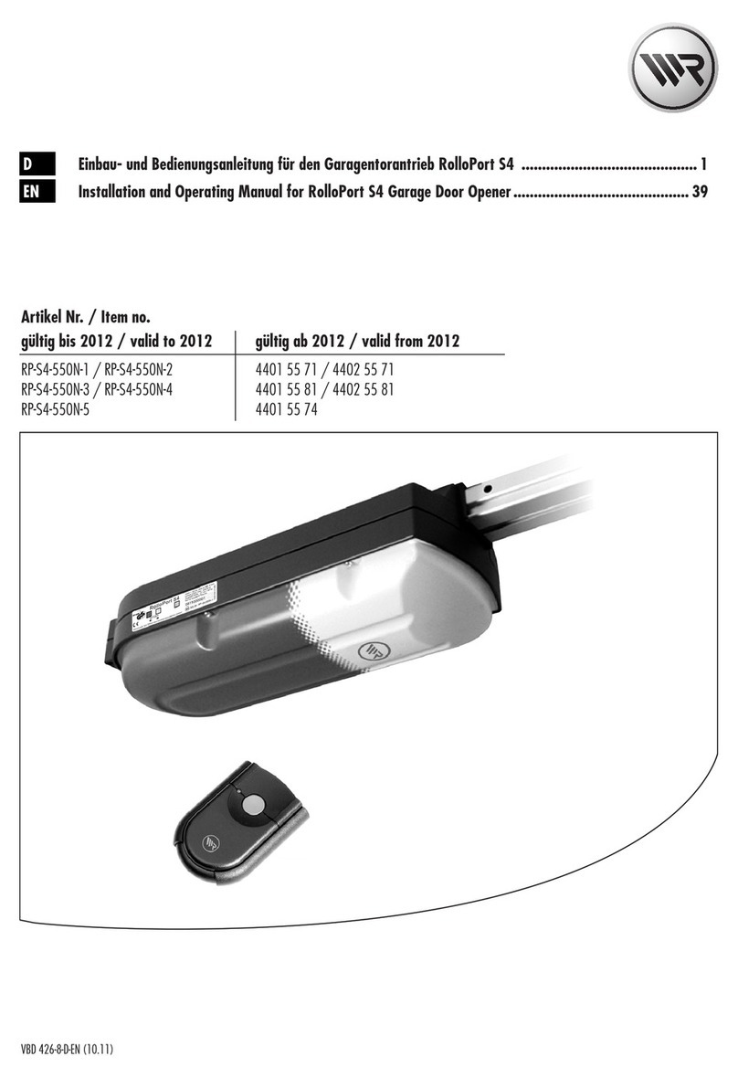 RADEMACHER RP-S4-550N-1 Installation and operating manual