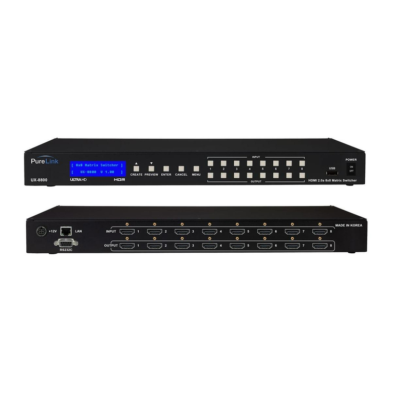 PureLink UX-8800 owner's manual