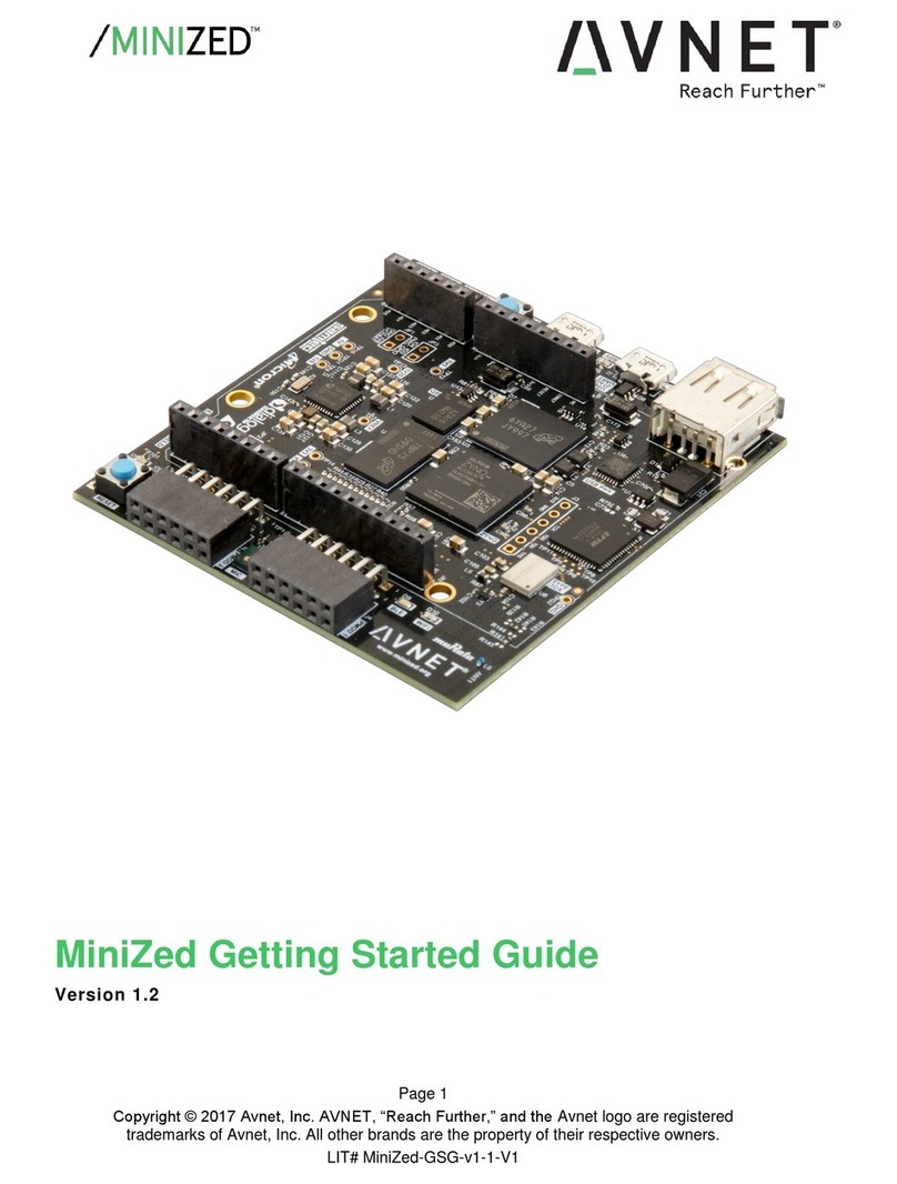 Avnet MiniZed User manual Avnet MiniZed User manual