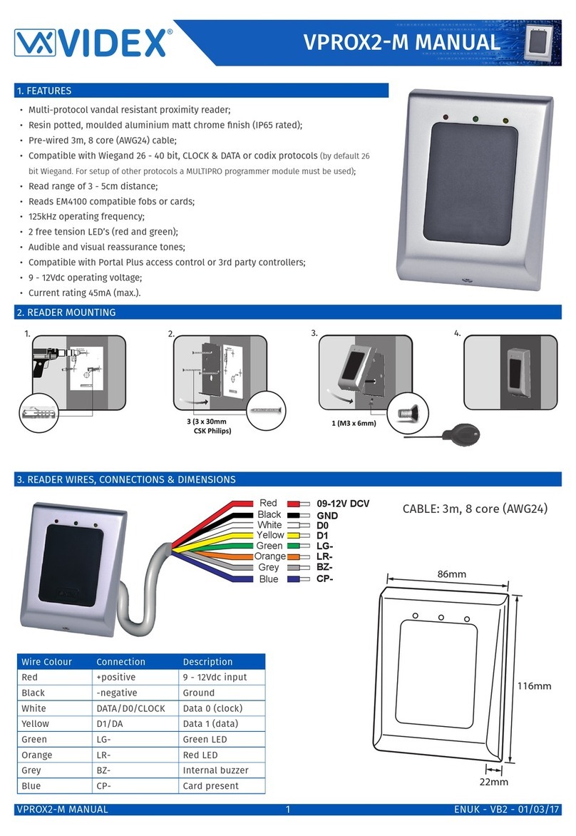 Videx VPROX2-M manual