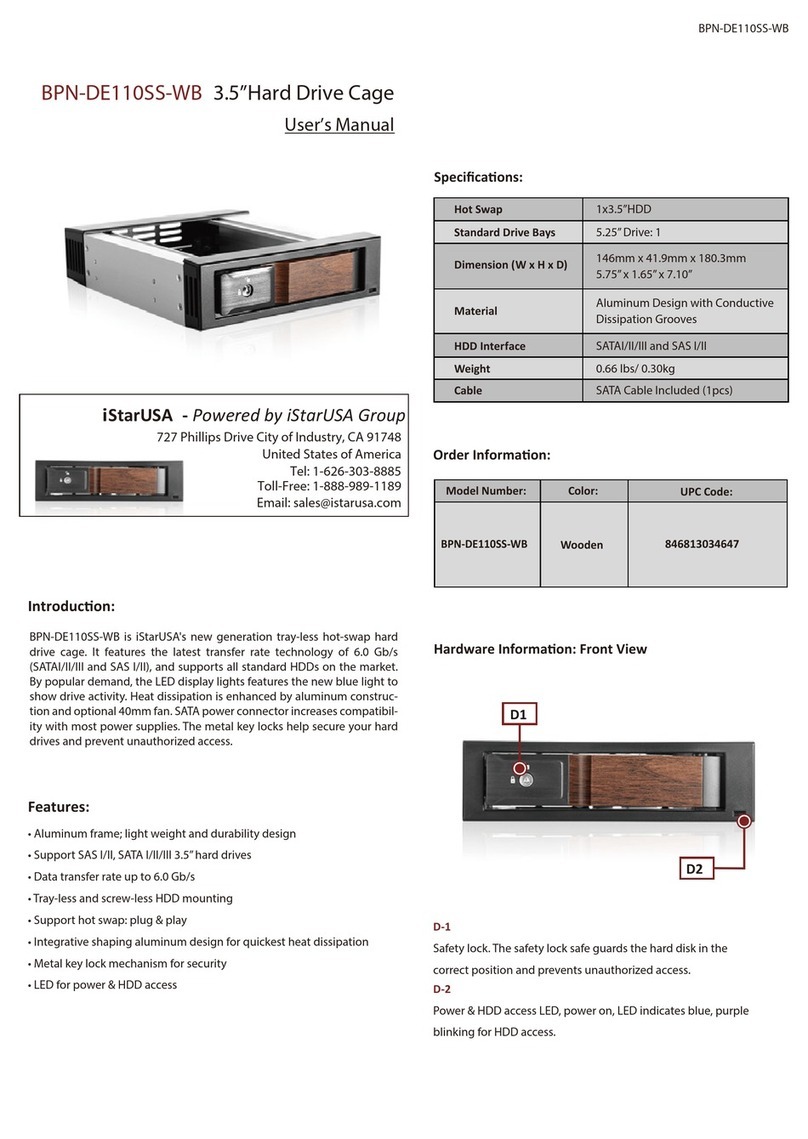 iStarUSA BPN-DE110SS-WB User manual