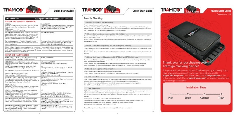 Tramigo T23 Fleet User manual