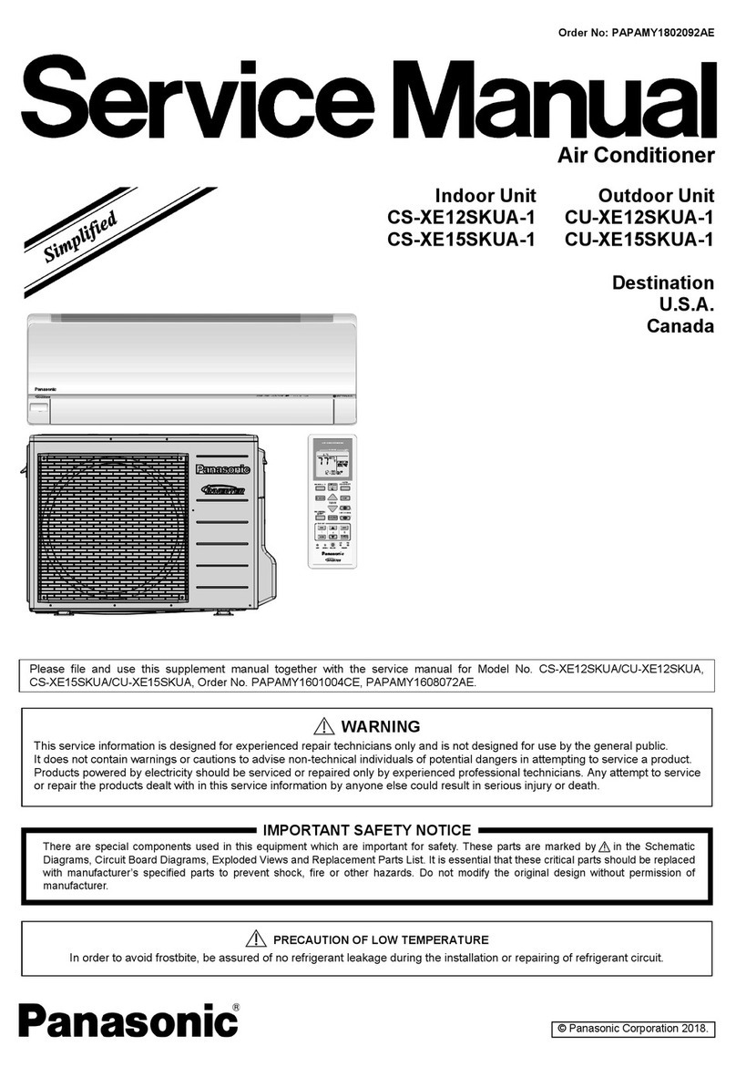 Panasonic CS-XE12SKUA-1 User manual