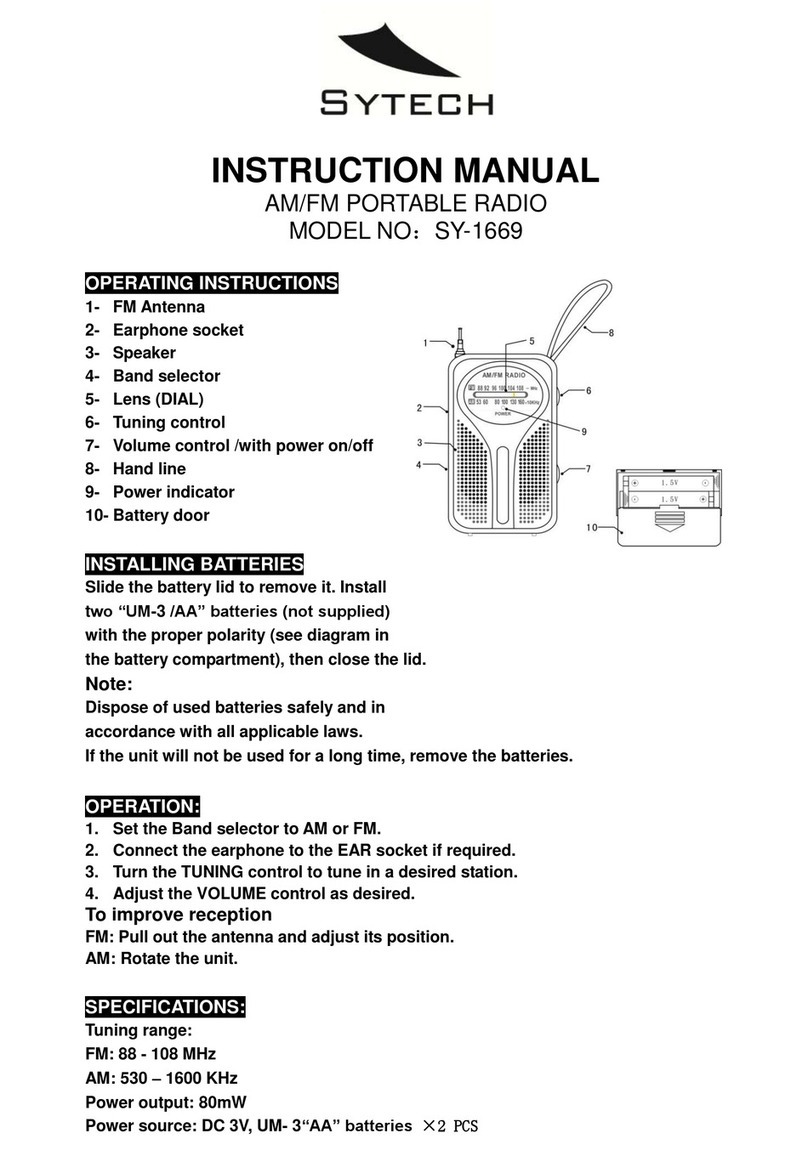 Sytech SY-1669 instruction manual