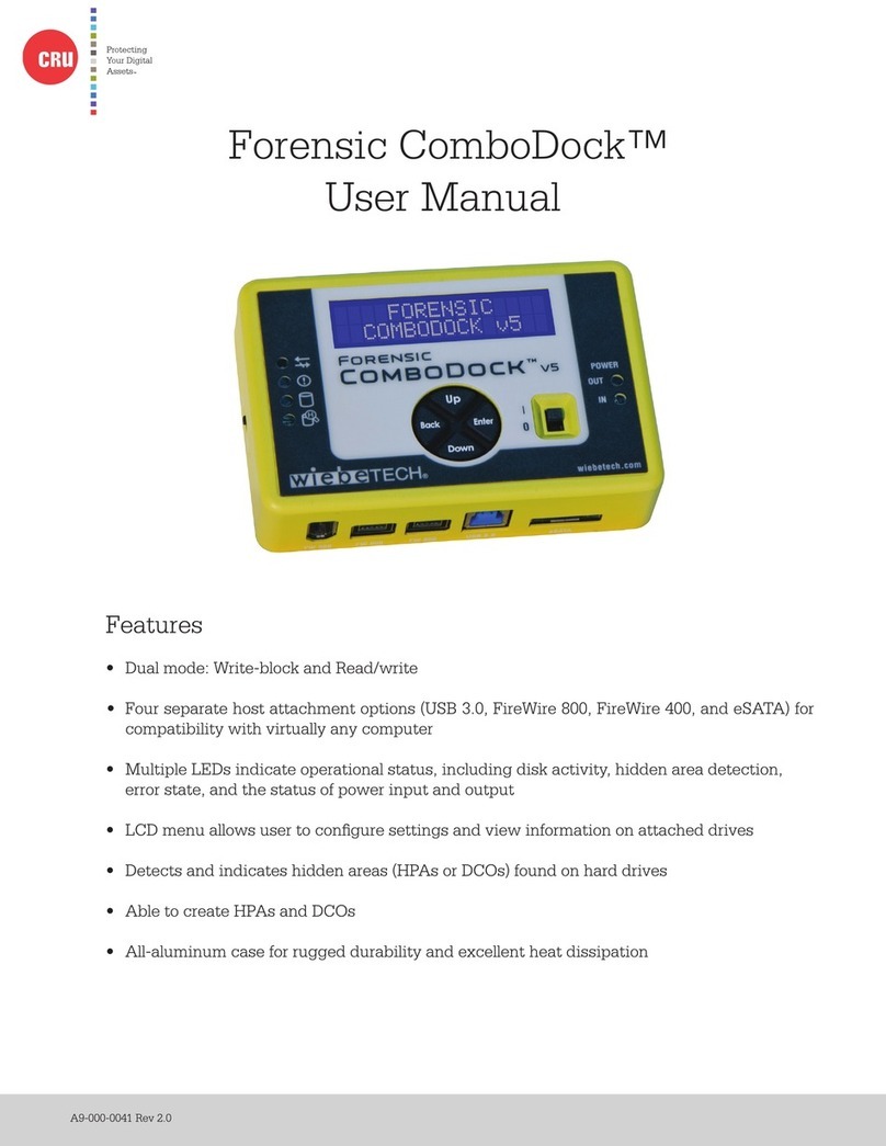 WiebeTech FORENSICK COMBODOCK user manual
