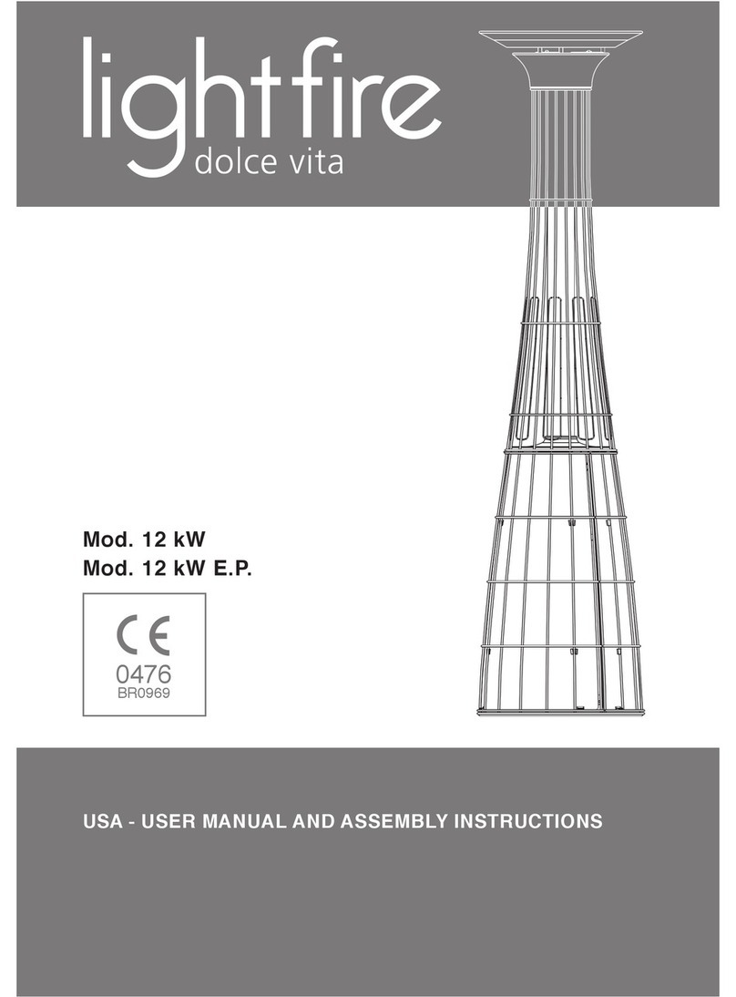 Italkero lightfire dolce vita User manual and assembly instructions