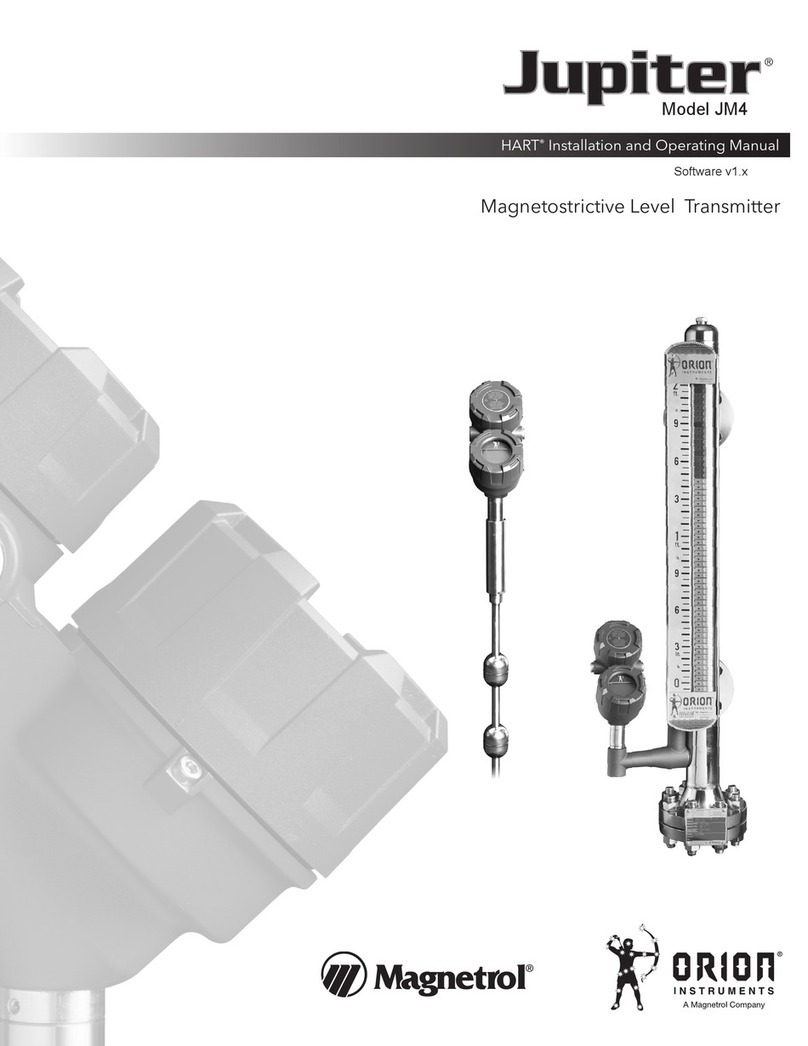Magnetrol Jupiter JM4 Installation and operating manual