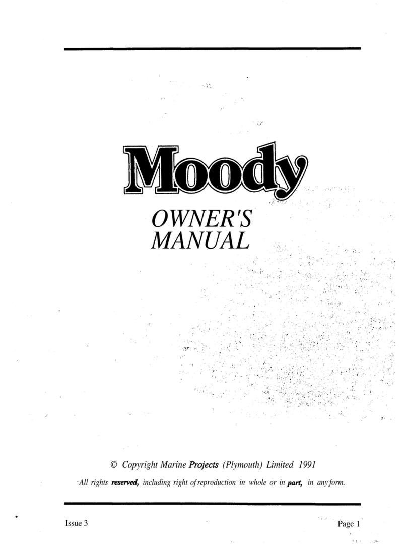 MOODY 31 owner's manual