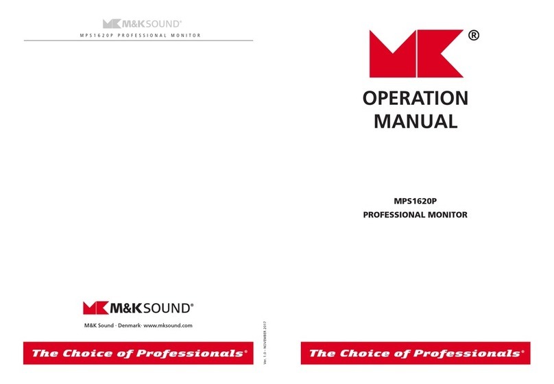 M&K Sound MPS1620P Operation manual