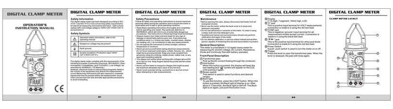 Mastech MS2001 Operator's instruction manual