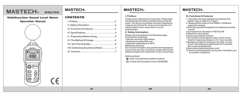 Mastech MS6700 User manual Mastech MS6700 User manual