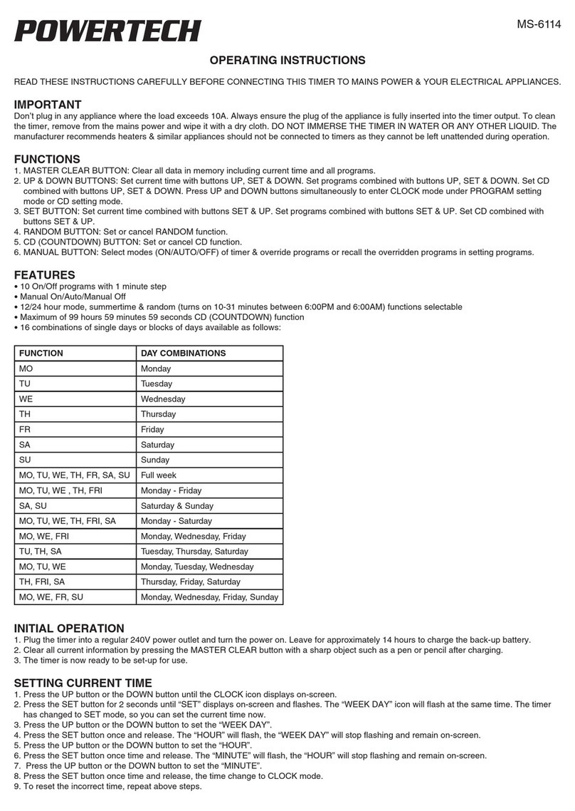 PowerTech MS-6114 operating instructions