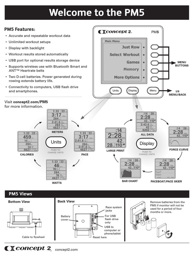 Concept2 PM5 User manual
