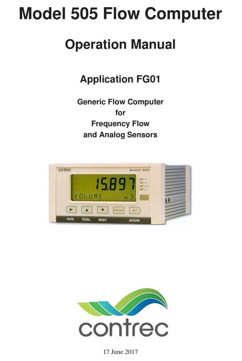 Contrec 505 Series Installation manual