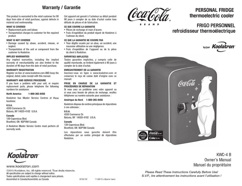 Koolatron KWC-4 B User manual