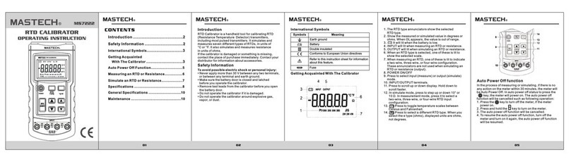 Mastech MS7222 operating instructions