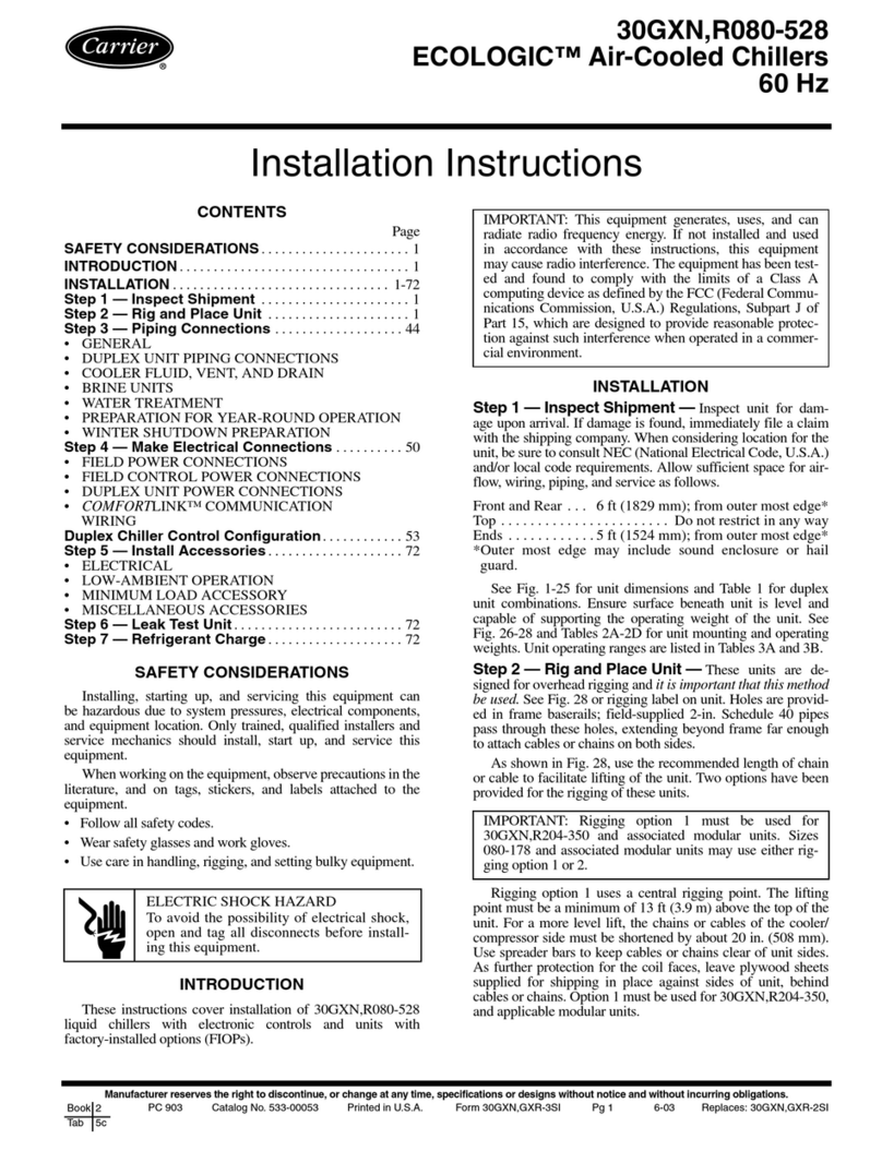 Carrier R080-528 installation instructions