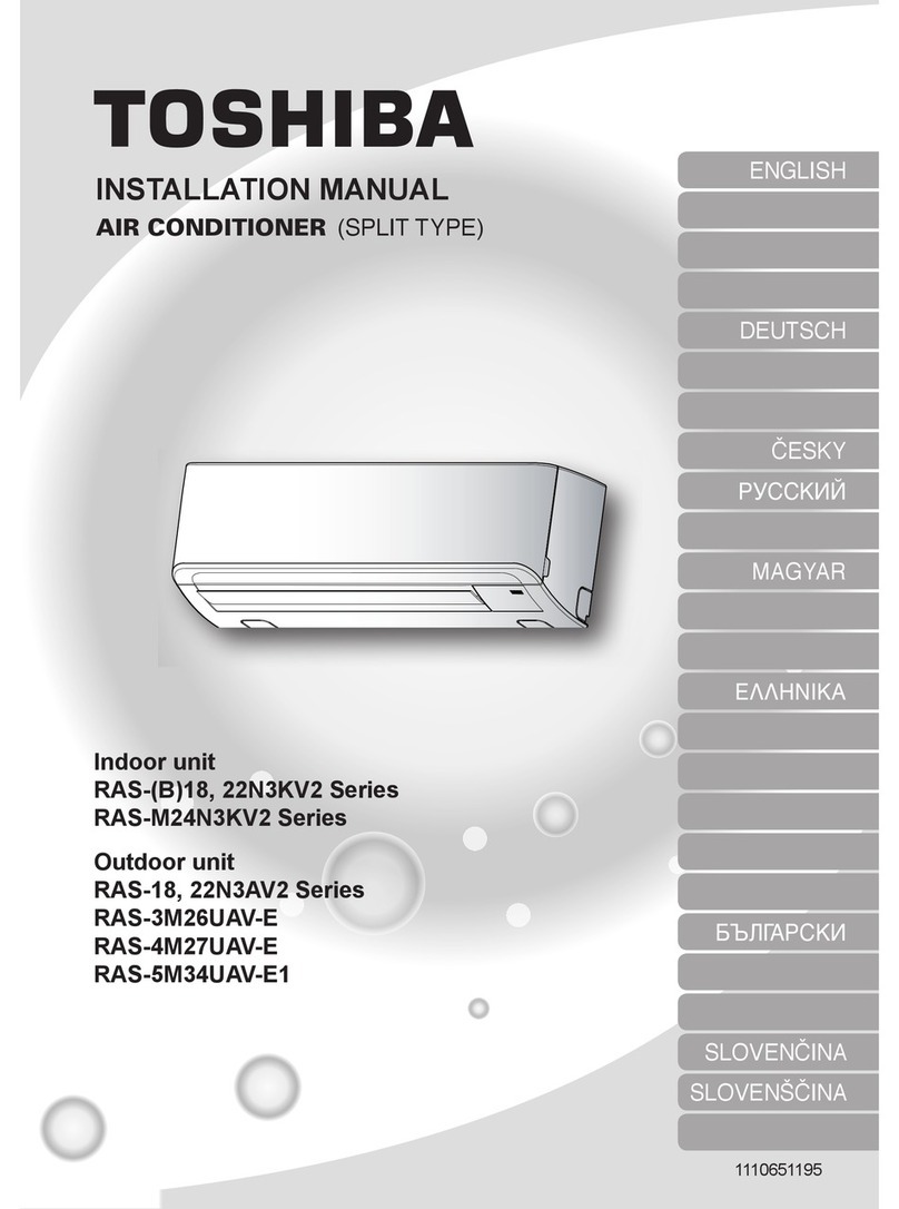 Toshiba RAS-18N3KV2 Series User manual Toshiba RAS-18N3KV2 Series User manual