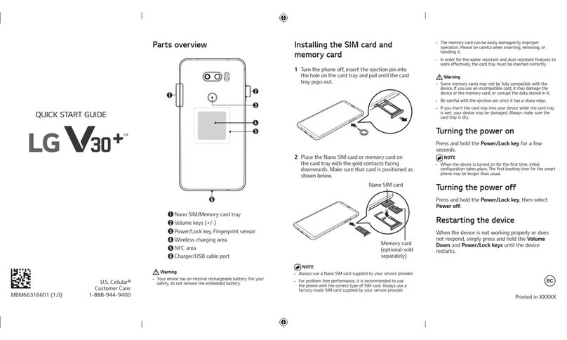 LG Isai V30+ User manual