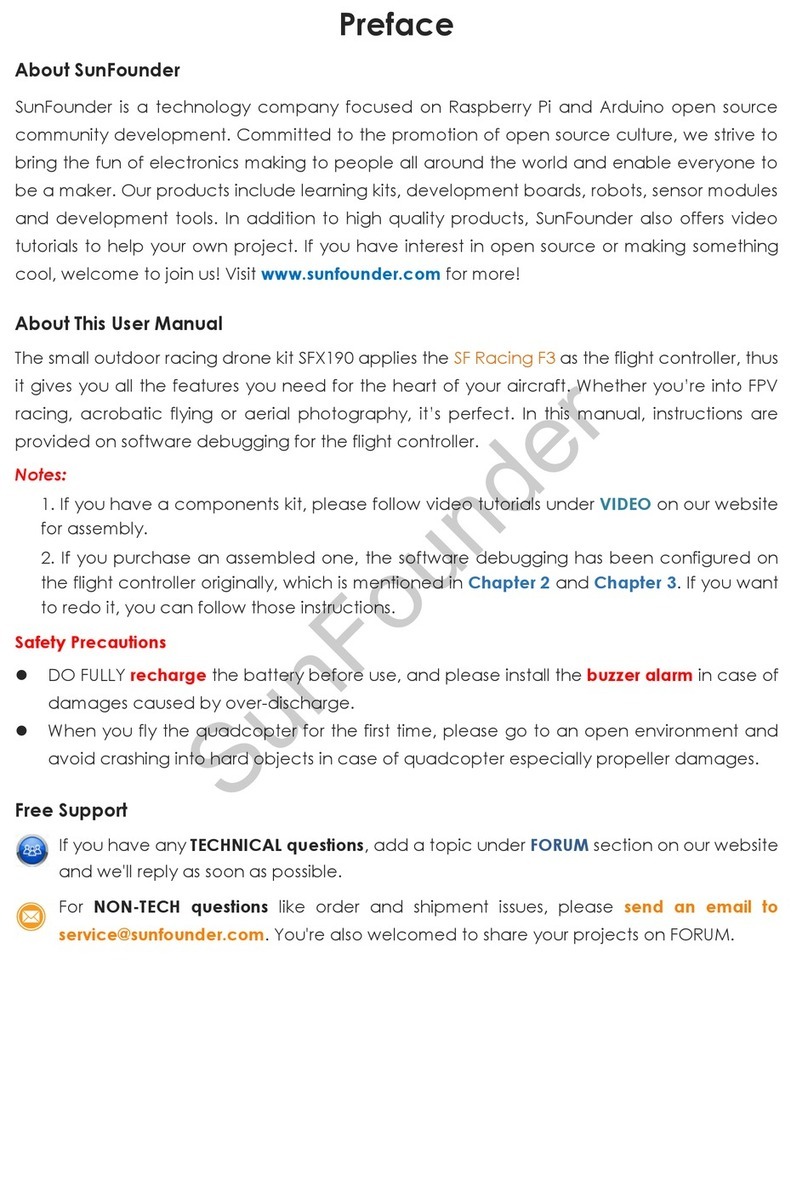 SunFounder SFX190 User manual