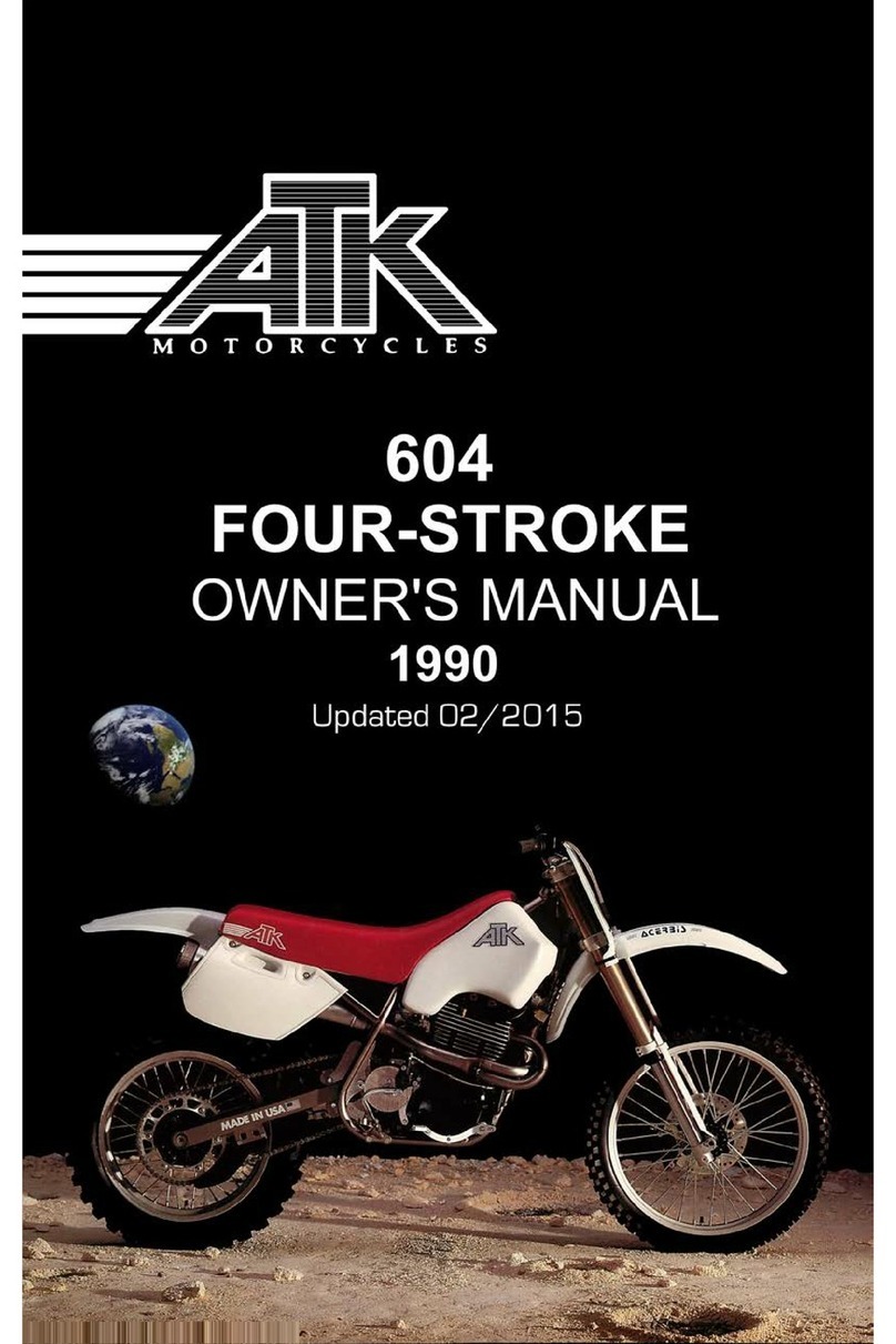 ATK Motorcycles 604 1990 owner's manual