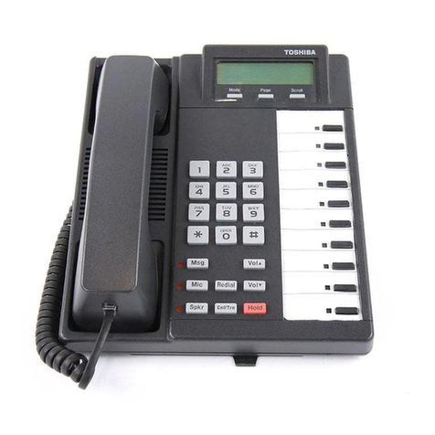 Toshiba Strata CTX DKT3000 Series Quick reference guide