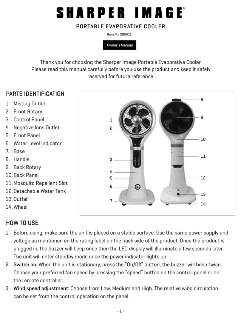 Sharper Image 206051 owner's manual