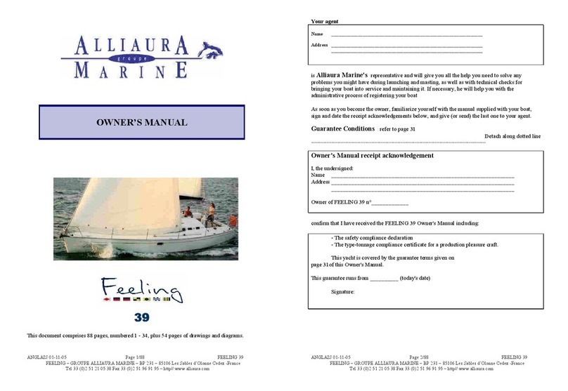 Alliaura Marine Feeling 39 owner's manual