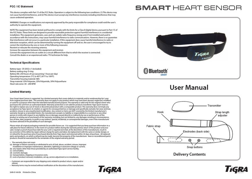 Tigra Sport SHR-01 user manual