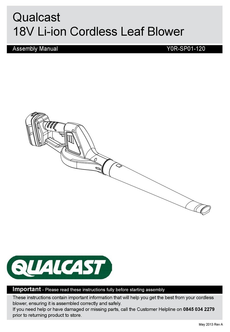 Qualcast Y0R-SP01-120 Assembly manual