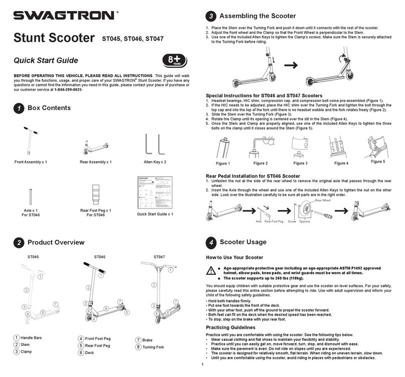 SWAGTRON ST045 quick start guide