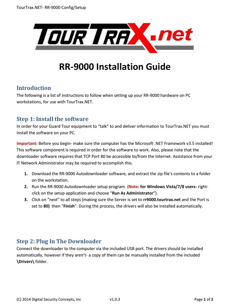TourTrax.NET RR-9000 installation guide