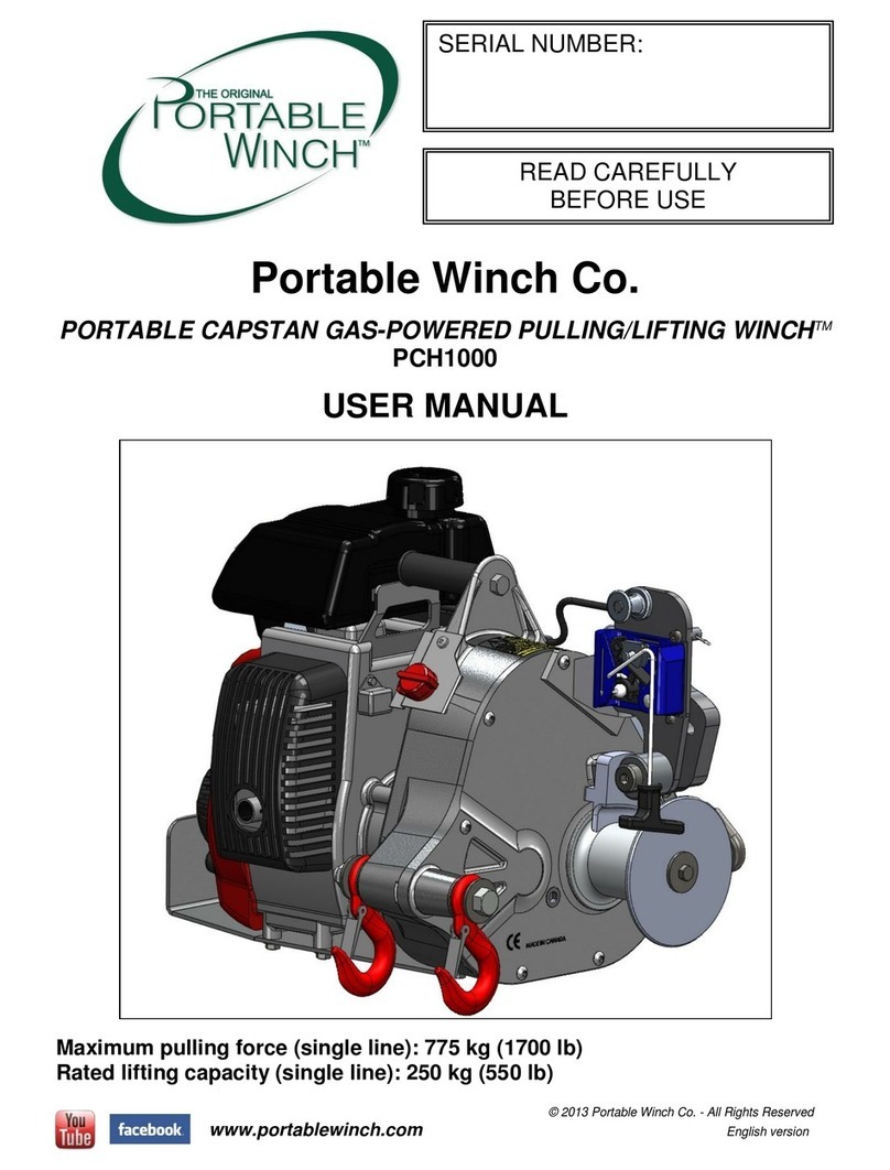 Portable Winch PCH1000 user manual