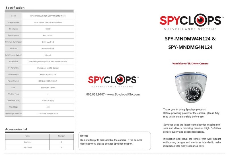 Spyclops SPY-MNDMW4N124 User manual