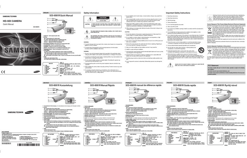Samsung SCO-6081R Installation guide