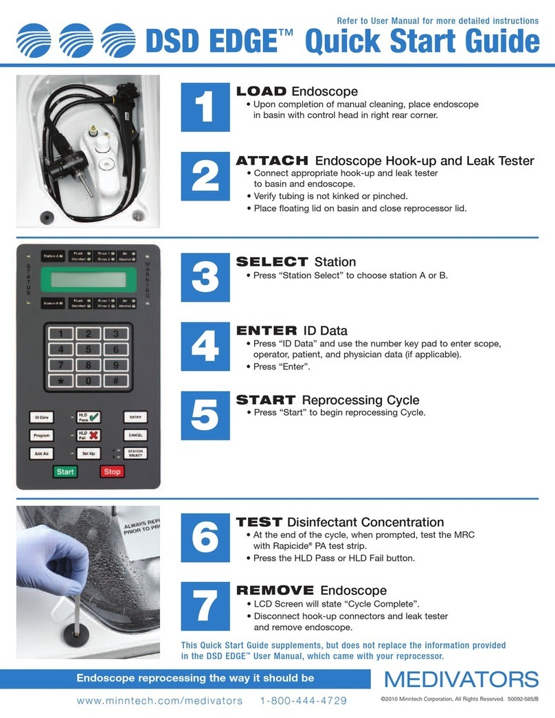 Medivators DSD EDGE quick start guide Medivators DSD EDGE quick start guide