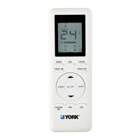 York RG93A/BGCEF User manual