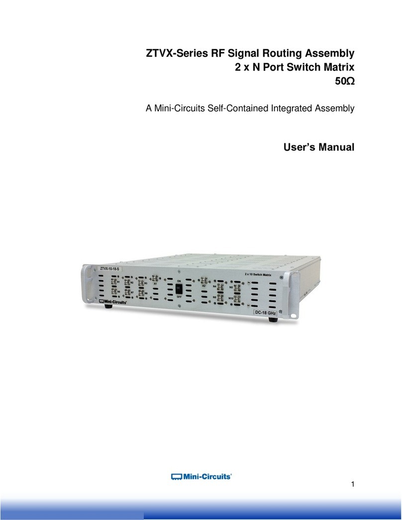 Mini-Circuits ZTVX-10-18-S user manual
