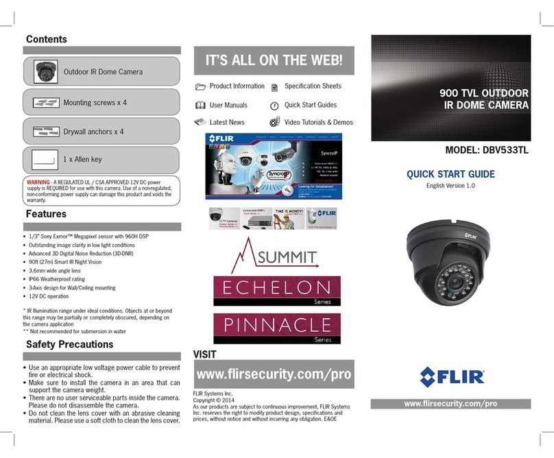 FLIR DBV533TL User manual